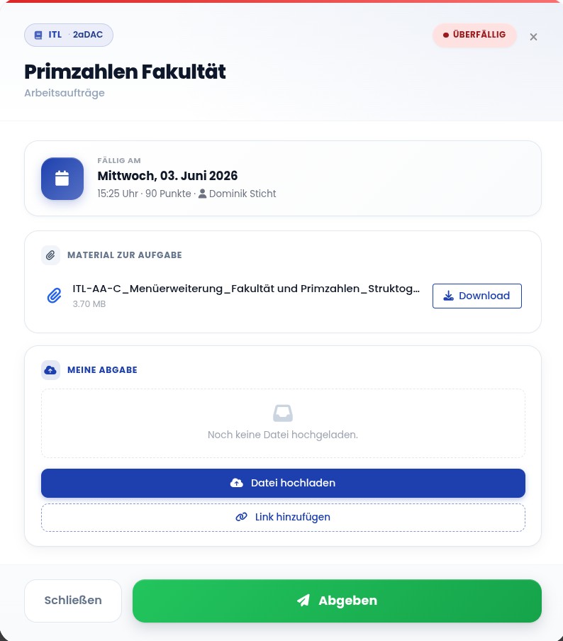 Schüler geben digital ab: Dateien & Links statt Papier